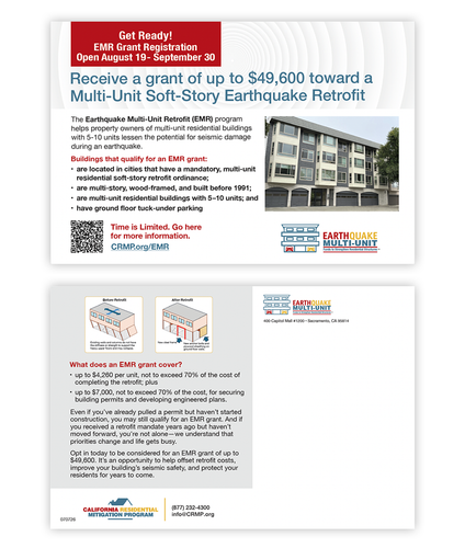 EMR Registration Postcard